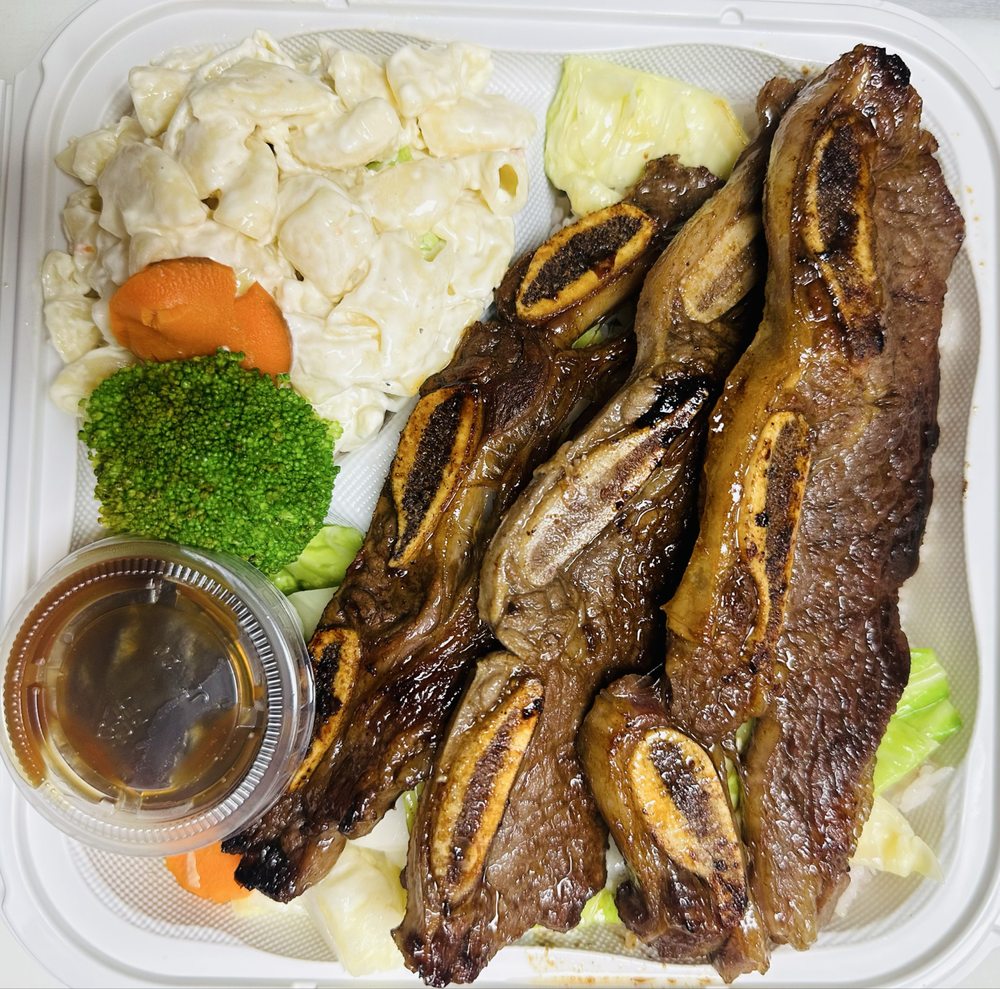 BBQ galbi short-rib plate